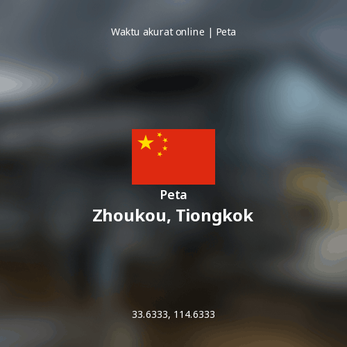 Peta Zhoukou, Tiongkok