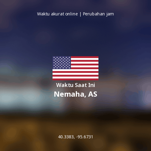 Waktu Saat Ini di Nemaha, AS