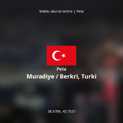 Peta Muradiye / Berkri, Turki