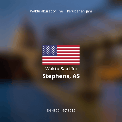 Waktu Saat Ini di Stephens, AS