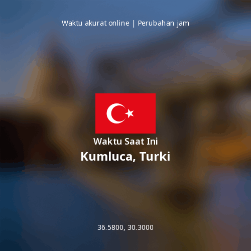 Waktu Saat Ini di Kumluca, Turki
