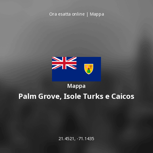 Mappa di Palm Grove, Isole Turks e Caicos