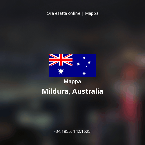 Mappa di Mildura, Australia