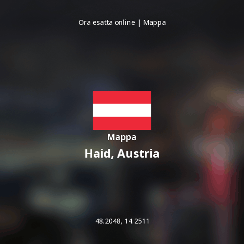 Mappa di Haid, Austria