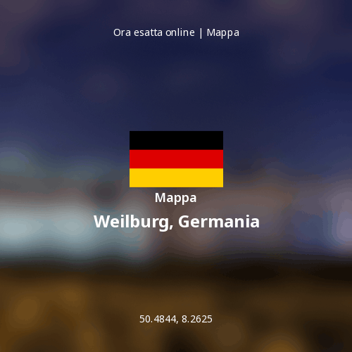 Mappa di Weilburg, Germania