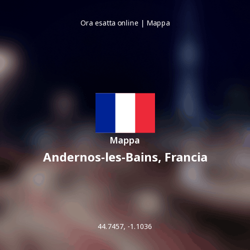 Mappa di Andernos-les-Bains, Francia