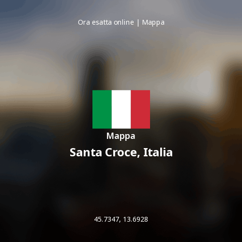Mappa di Santa Croce, Italia