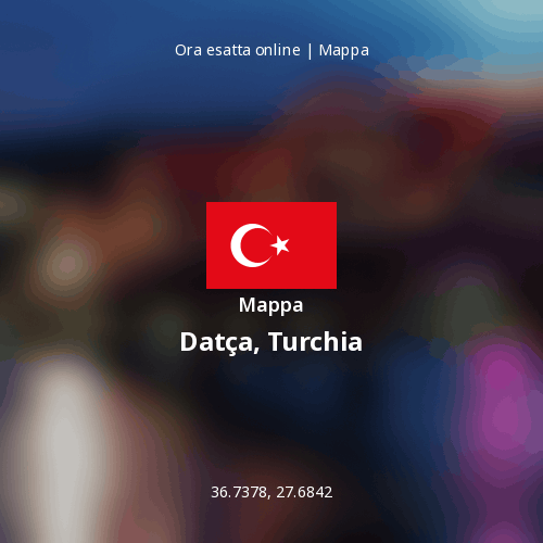 Mappa di Datça, Turchia