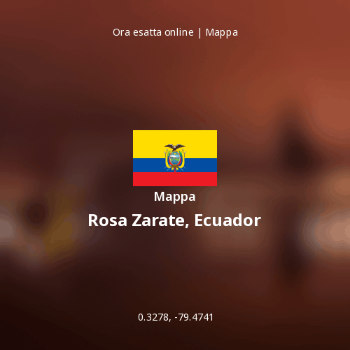 Mappa di Rosa Zarate, Ecuador