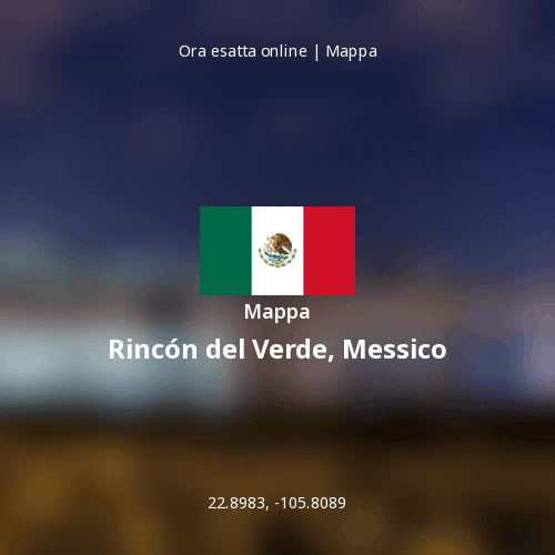 Mappa di Rincón del Verde, Messico