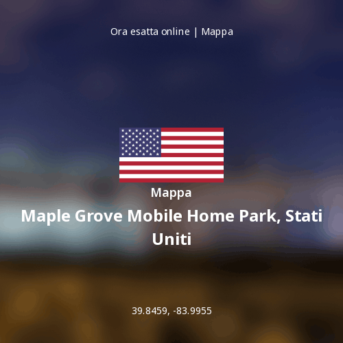 Mappa di Maple Grove Mobile Home Park, Stati Uniti