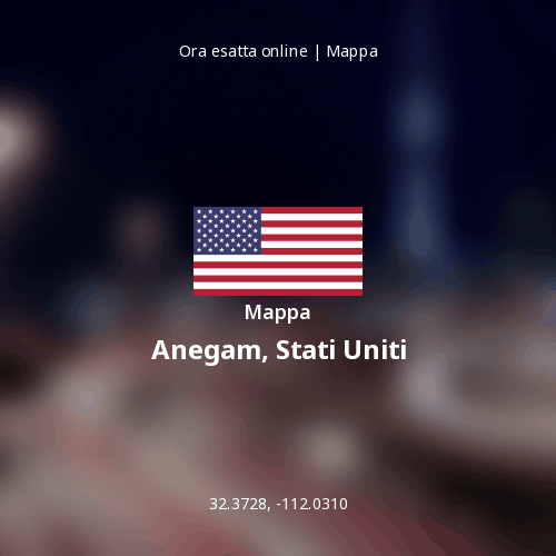 Mappa di Anegam, Stati Uniti