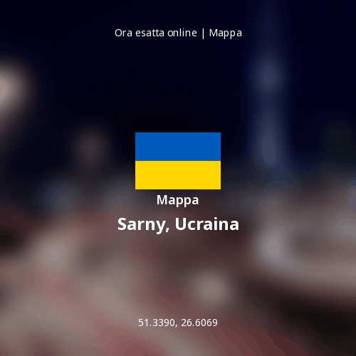 Mappa di Sarny, Ucraina