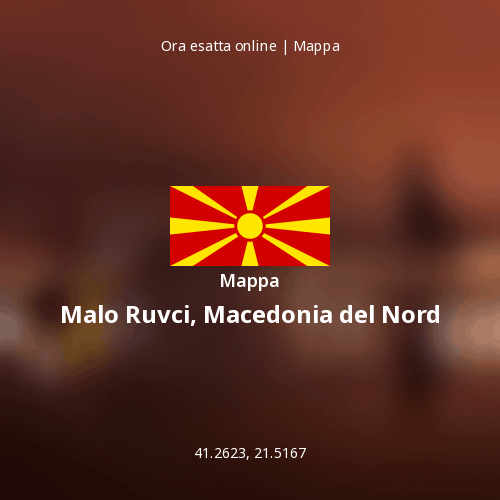 Mappa di Malo Ruvci, Macedonia del Nord