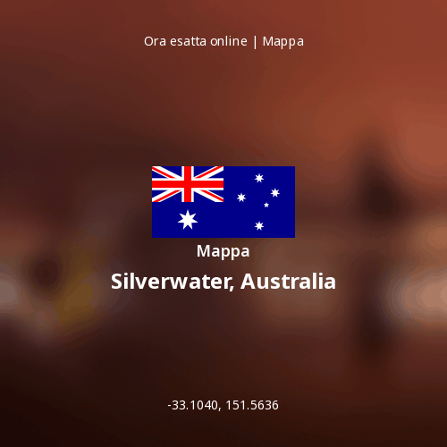 Mappa di Silverwater, Australia