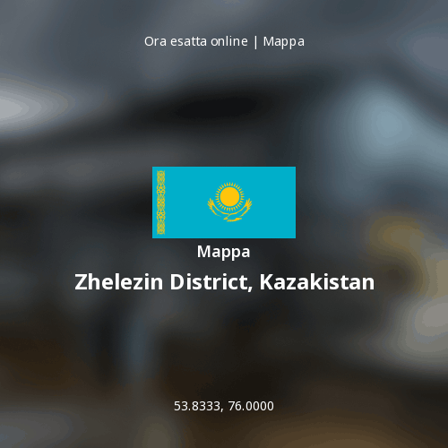 Mappa di Zhelezin District, Kazakistan