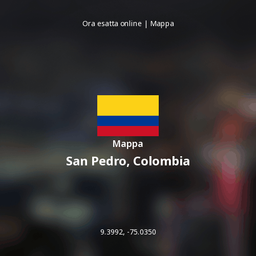 Mappa di San Pedro, Colombia