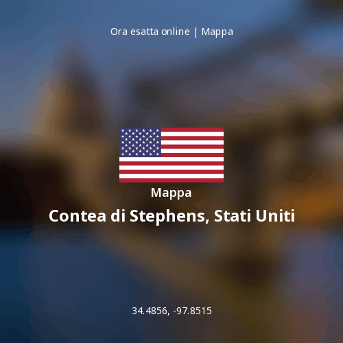 Mappa di Contea di Stephens, Stati Uniti