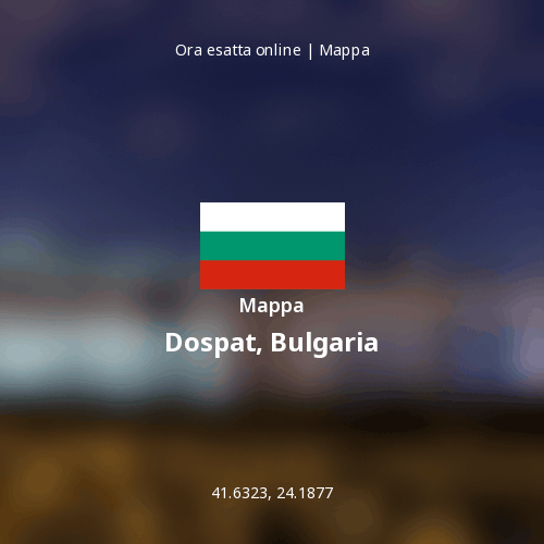 Mappa di Dospat, Bulgaria