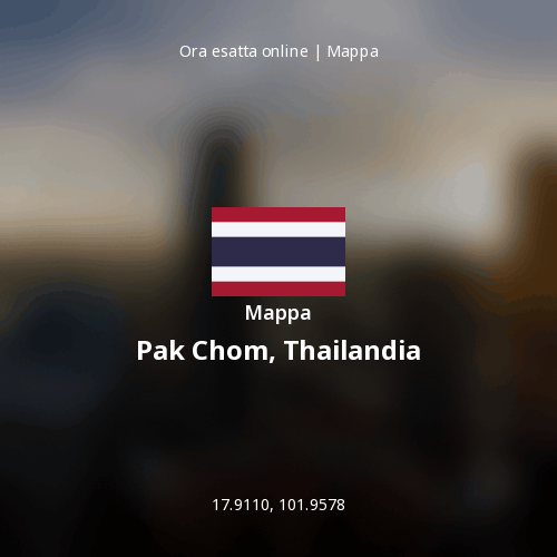 Mappa di Pak Chom, Thailandia