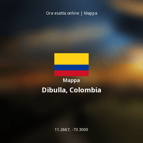 Mappa di Dibulla, Colombia