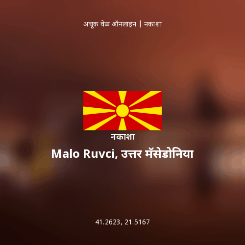 Malo Ruvci, उत्तर मॅसेडोनिया चा नकाशा