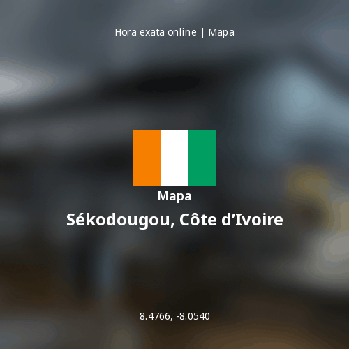 Mapa de Sékodougou, Côte d’Ivoire