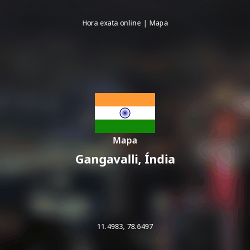 Mapa de Gangavalli, Índia
