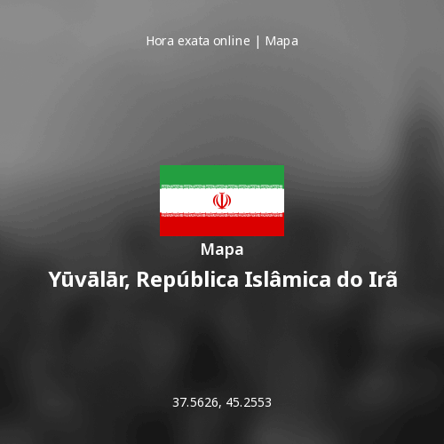 Mapa de Yūvālār, República Islâmica do Irã
