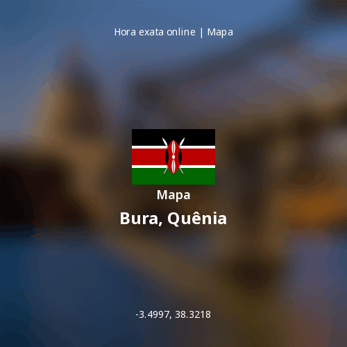 Mapa de Bura, Quênia