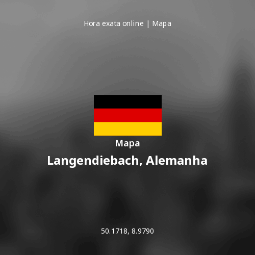 Mapa de Langendiebach, Alemanha