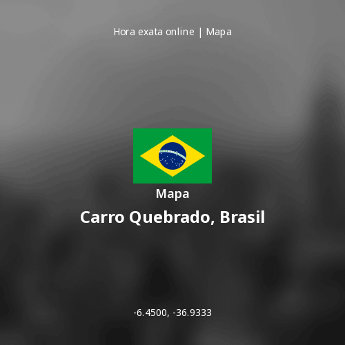 Mapa de Carro Quebrado, Brasil
