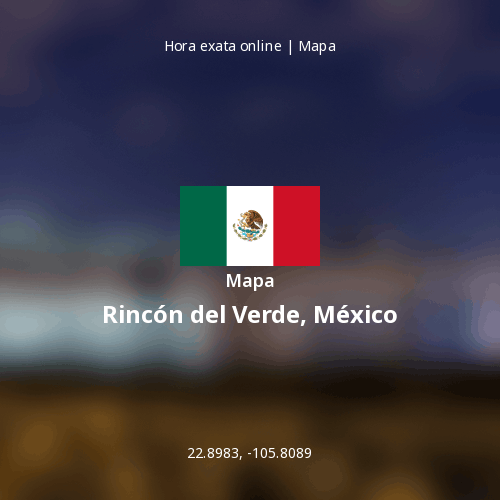 Mapa de Rincón del Verde, México