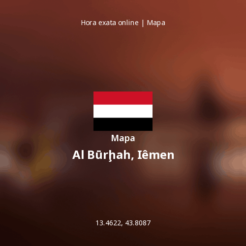 Mapa de Al Būrḩah, Iêmen
