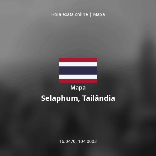 Mapa de Selaphum, Tailândia