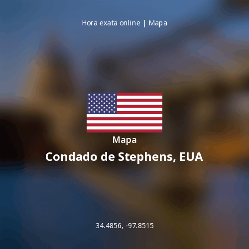 Mapa de Condado de Stephens, EUA