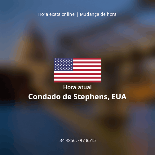 Hora atual em Condado de Stephens, EUA