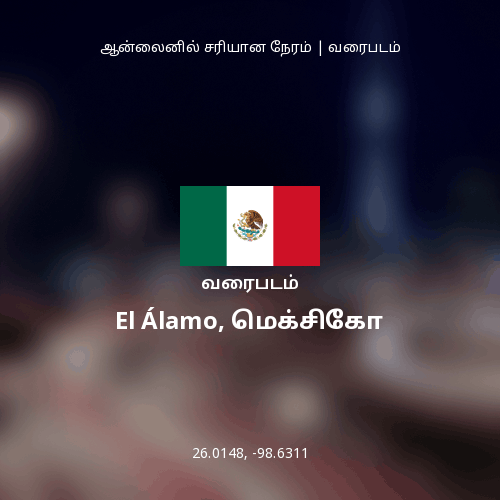 El Álamo, மெக்சிகோ வரைபடம்
