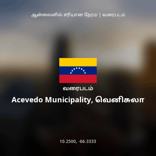 Acevedo Municipality, வெனிசுலா வரைபடம்