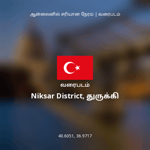 Niksar District, துருக்கி வரைபடம்