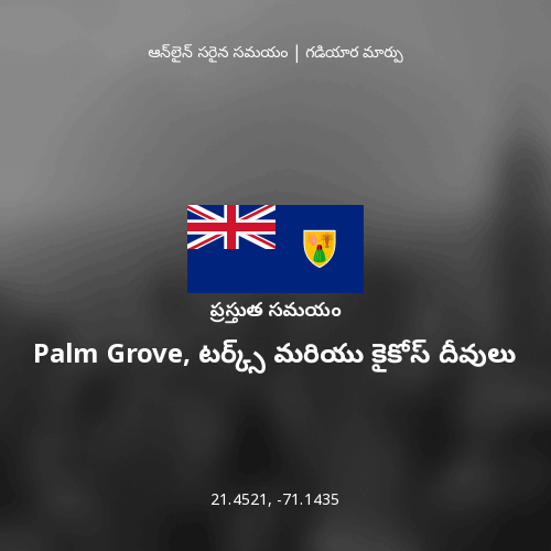 Palm Grove, టర్క్స్ మరియు కైకోస్ దీవులు లో ప్రస్తుత సమయం