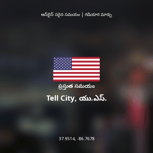 Tell City, యు.ఎస్. లో ప్రస్తుత సమయం