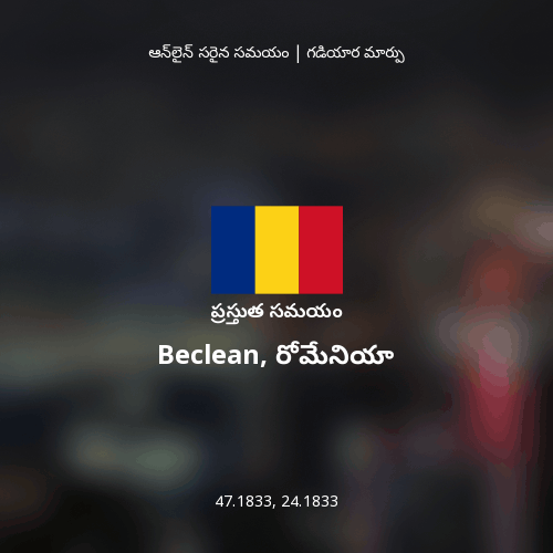 Beclean, రోమేనియా లో ప్రస్తుత సమయం