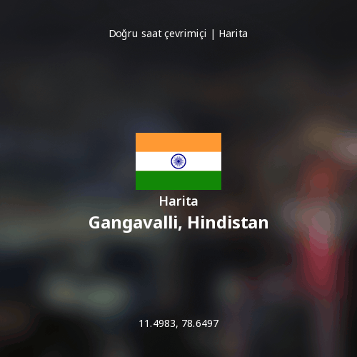 Gangavalli, Hindistan haritası