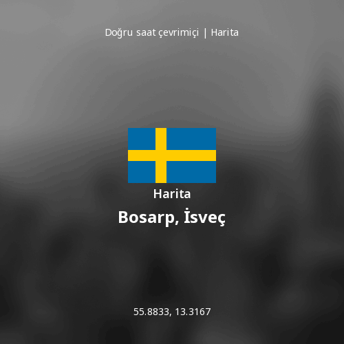 Bosarp, İsveç haritası