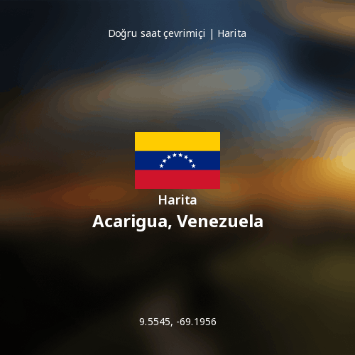 Acarigua, Venezuela haritası