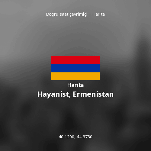 Hayanist, Ermenistan haritası