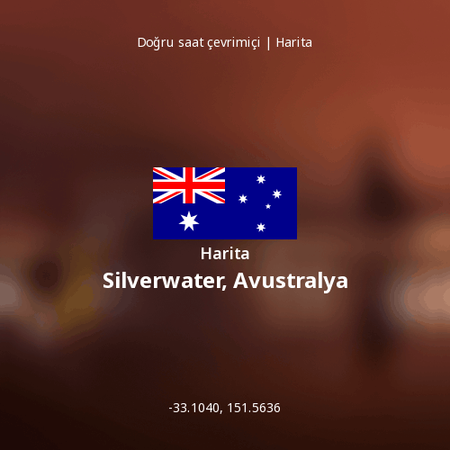 Silverwater, Avustralya haritası