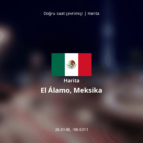 El Álamo, Meksika haritası