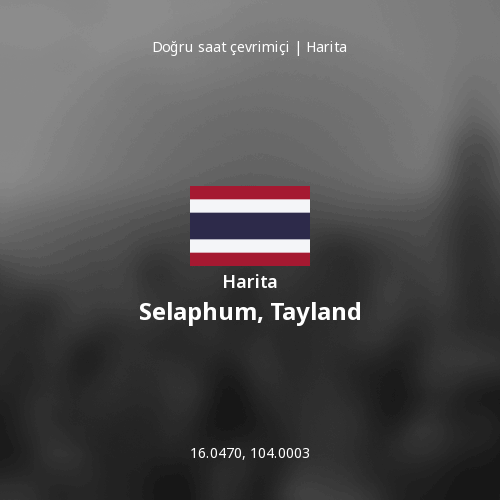 Selaphum, Tayland haritası